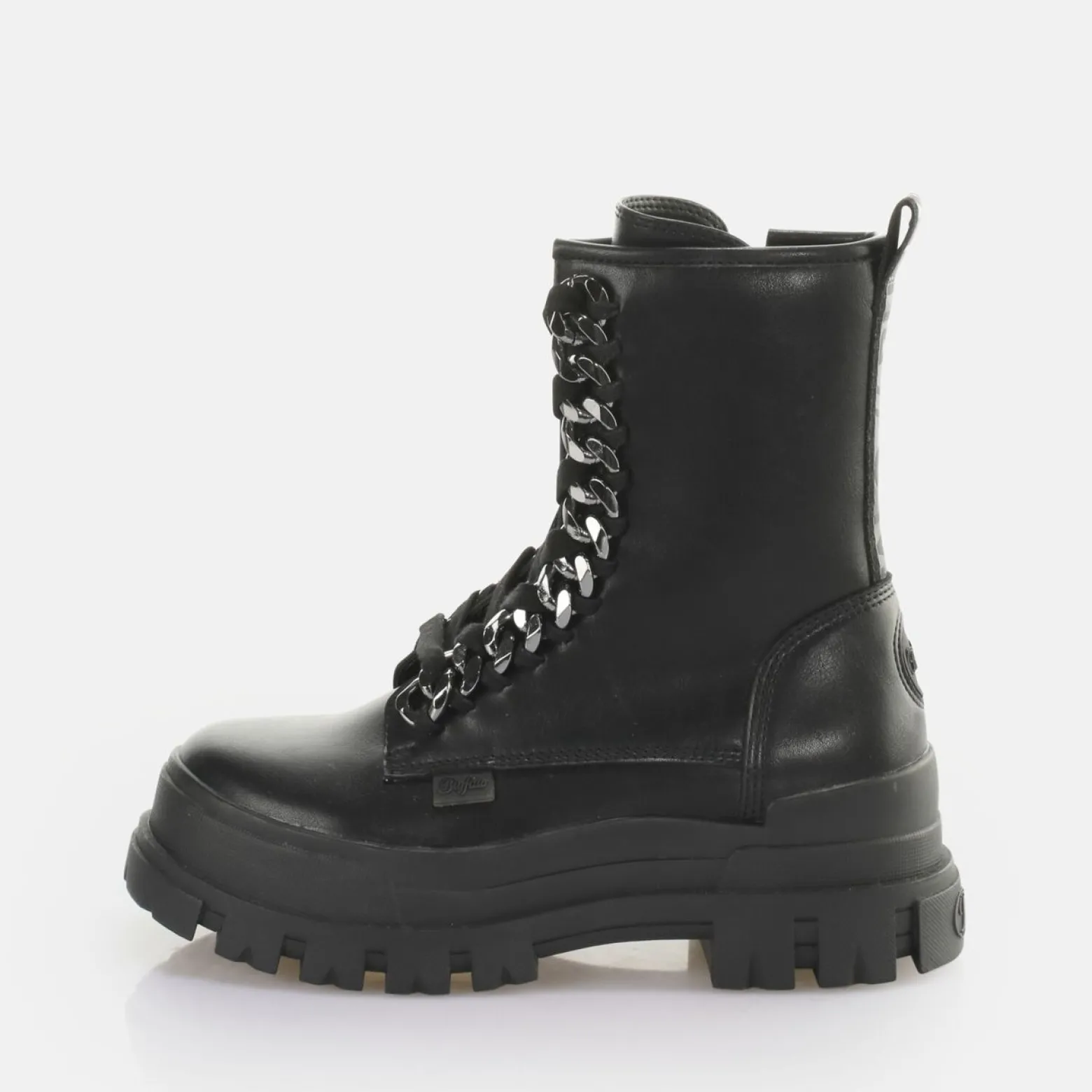 aspha_chain_laceup_mid_ankleboot_vegan_0.webp Women BUFFALO Ankle Boots^Aspha Chain Laceup Mid Ankle-Boot Vegan