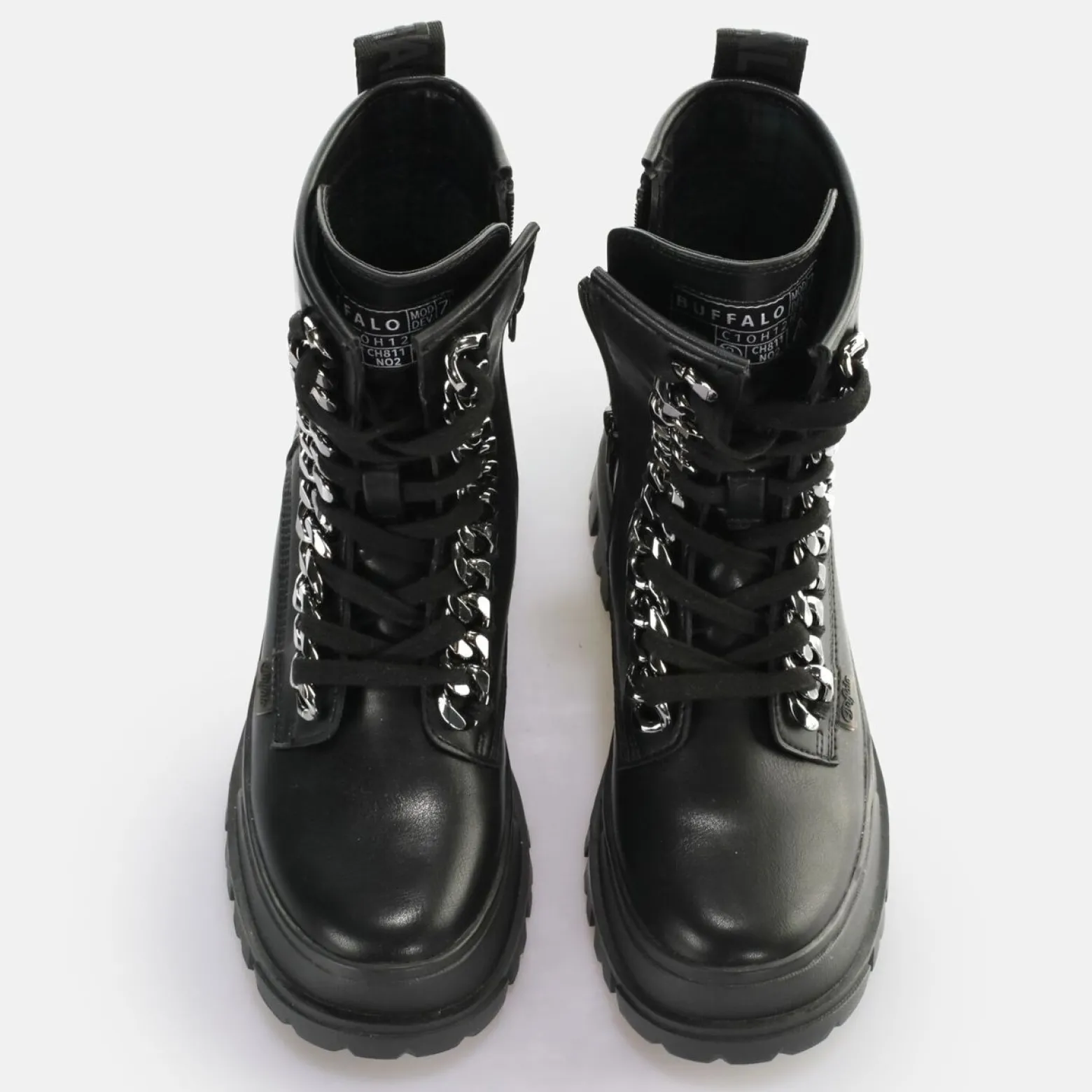 aspha_chain_laceup_mid_ankleboot_vegan_6.webp Women BUFFALO Ankle Boots^Aspha Chain Laceup Mid Ankle-Boot Vegan