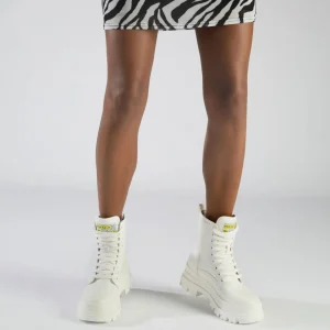 Women BUFFALO Vegan Shoes^Aspha Com2 Laceup Mid Ankle Boot Vegan