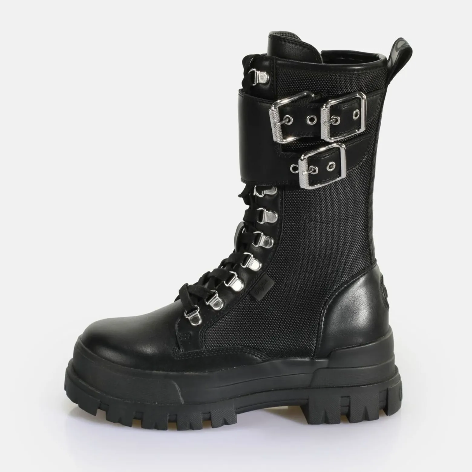 aspha_com_steel_laceup_hi__vegan_nappanylon__0.webp Women BUFFALO Vegan Shoes^Aspha Com Steel Laceup Hi - Vegan Nappa/Nylon -