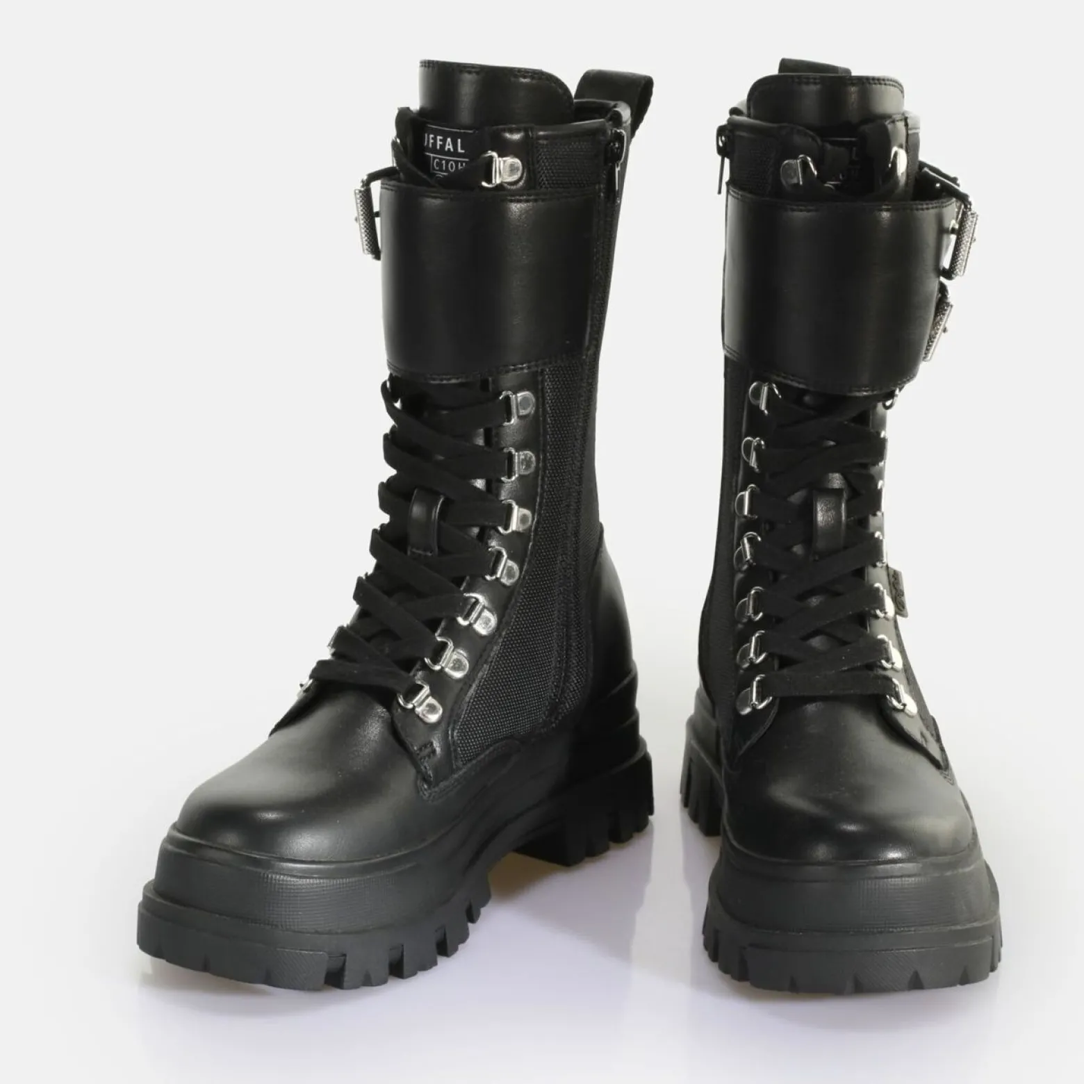 aspha_com_steel_laceup_hi__vegan_nappanylon__3.webp Women BUFFALO Vegan Shoes^Aspha Com Steel Laceup Hi - Vegan Nappa/Nylon -