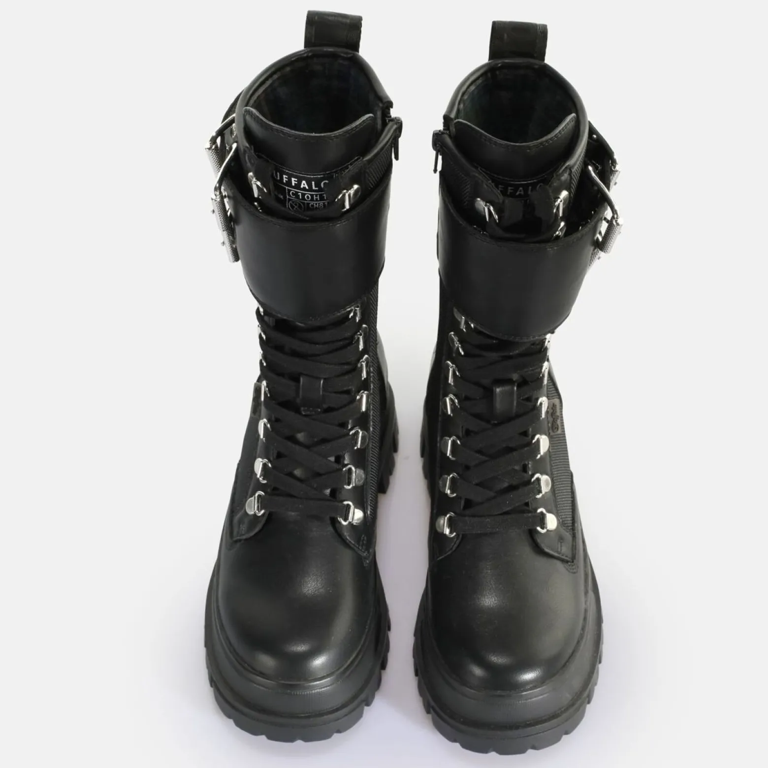 aspha_com_steel_laceup_hi__vegan_nappanylon__6.webp Women BUFFALO Vegan Shoes^Aspha Com Steel Laceup Hi - Vegan Nappa/Nylon -