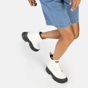 Women BUFFALO Ankle Boots^Aspha Laceup Hi Ankle Boot Vegan