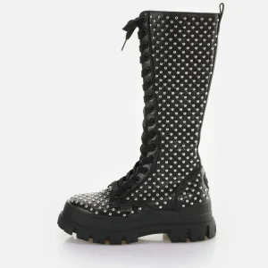 Women BUFFALO Vegan Shoes^Aspha On Pin Laceup Hi Boot Vegan