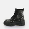 Women BUFFALO Ankle Boots^Aspha Rld Pin Laceup Mid Ankle-Boot Vegan