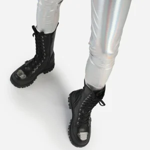 Women BUFFALO Vegan Shoes^Aspha Steel Laceup Hi Boot Vegan