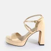 Women BUFFALO Occasion Shoes^Cherry Neat Heeled Sandals Vegan