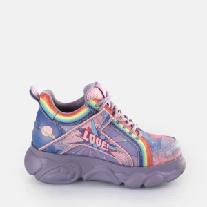 Women BUFFALO Vegan Shoes^Cld Corin Graffiti Sneakers Low Vegan