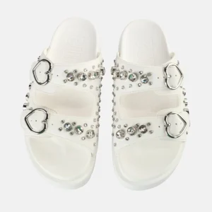 Women BUFFALO Vegan Shoes^Eve Heart Platform Slide Vegan