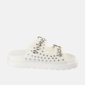 Women BUFFALO Vegan Shoes^Eve Heart Platform Slide Vegan