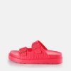 Women BUFFALO Vegan Shoes^Eve Sol Platform Slide Vegan
