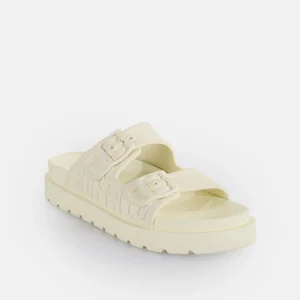 Women BUFFALO Vegan Shoes^Eve Sol Platform Slide Vegan