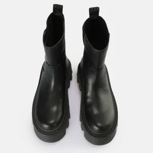Women BUFFALO Ankle Boots^Flora Chelsea Hi Boot Vegan