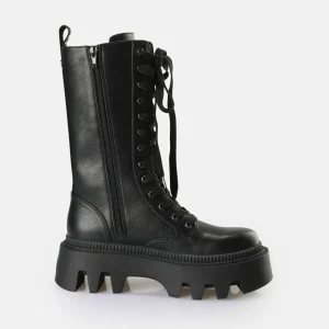 Women BUFFALO Vegan Shoes^Flora Laceup Hi Boot Vegan