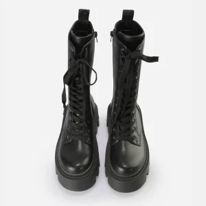 Women BUFFALO Vegan Shoes^Flora Laceup Hi Boot Vegan