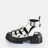Women BUFFALO Vegan Shoes^Lion Teeth Platform Sandals Vegan