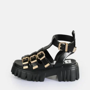 Women BUFFALO Vegan Shoes^Lion Teeth Platform Sandals Vegan