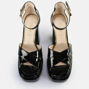 Women BUFFALO Occasion Shoes^May Cross Heeled Sandals Vegan