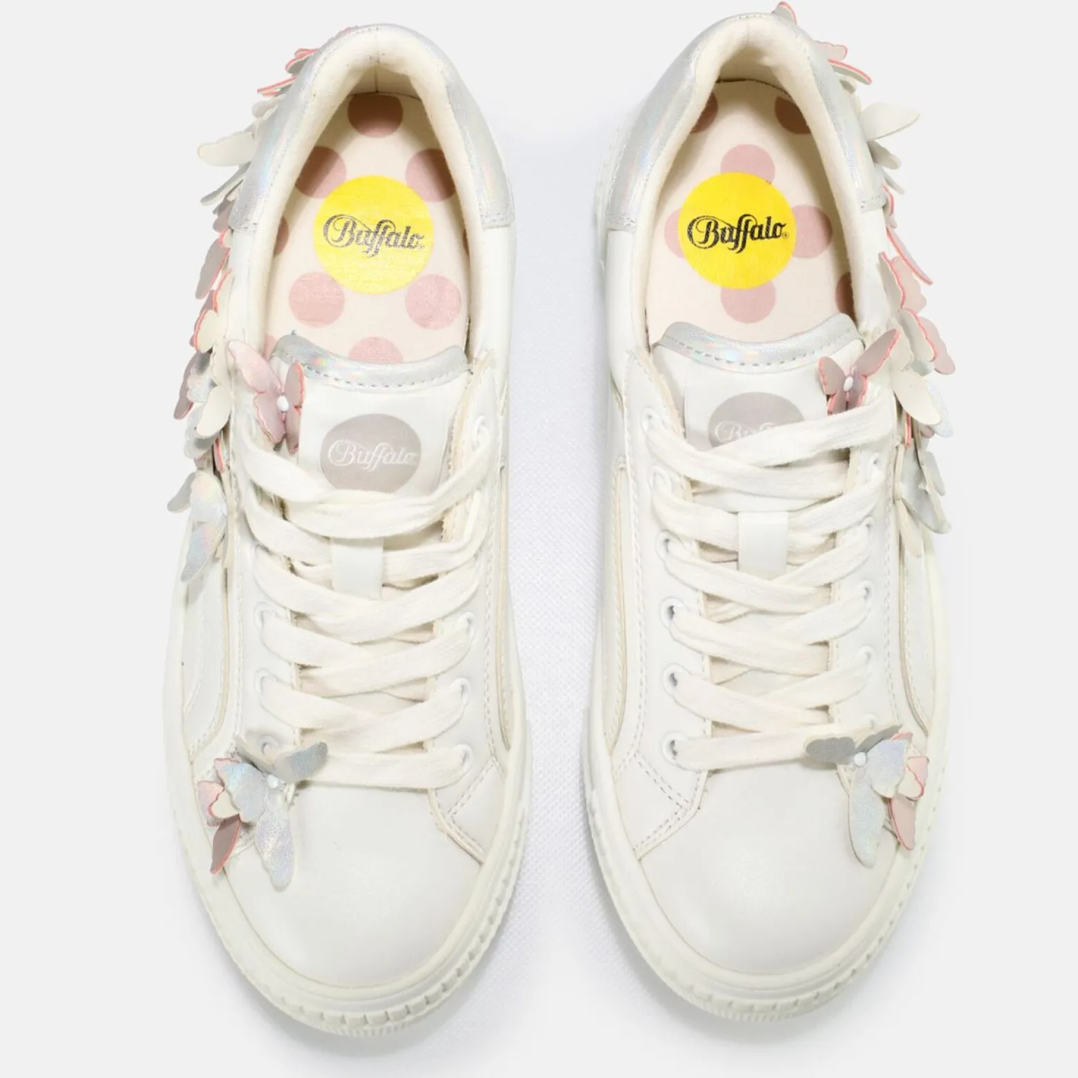 paired_butterflies_sneaker_low_vegan_2.webp Women BUFFALO Bridal Shoes^Paired Butterflies Sneaker Low Vegan