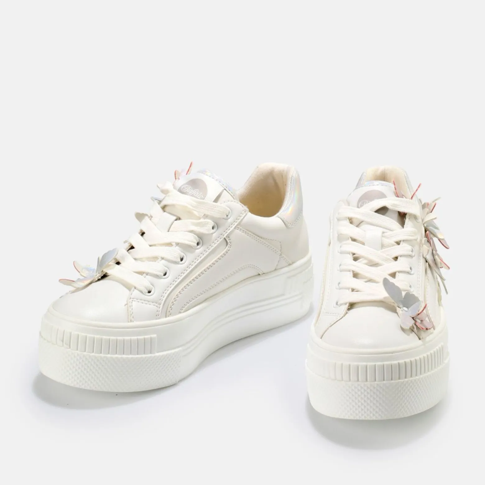 paired_butterflies_sneaker_low_vegan_3.webp Women BUFFALO Bridal Shoes^Paired Butterflies Sneaker Low Vegan