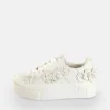 Women BUFFALO Bridal Shoes^Paired Dove Sneakers Low Vegan