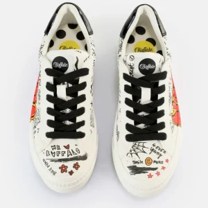 Women BUFFALO Vegan Shoes^Paired Graffiti Sneakers Low Vegan