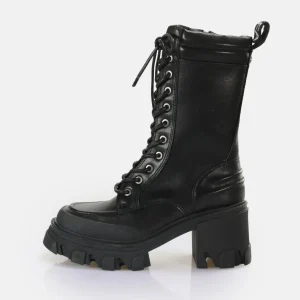 Women BUFFALO Ankle Boots^Riot Lace Hi Ankle-Boot Vegan