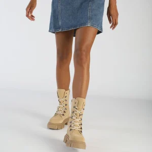 Women BUFFALO Ankle Boots^Scape Laceup Hi Warm Ankle Boot