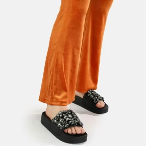 Women BUFFALO Vegan Shoes^Sky Diamond Platform Slide Vegan