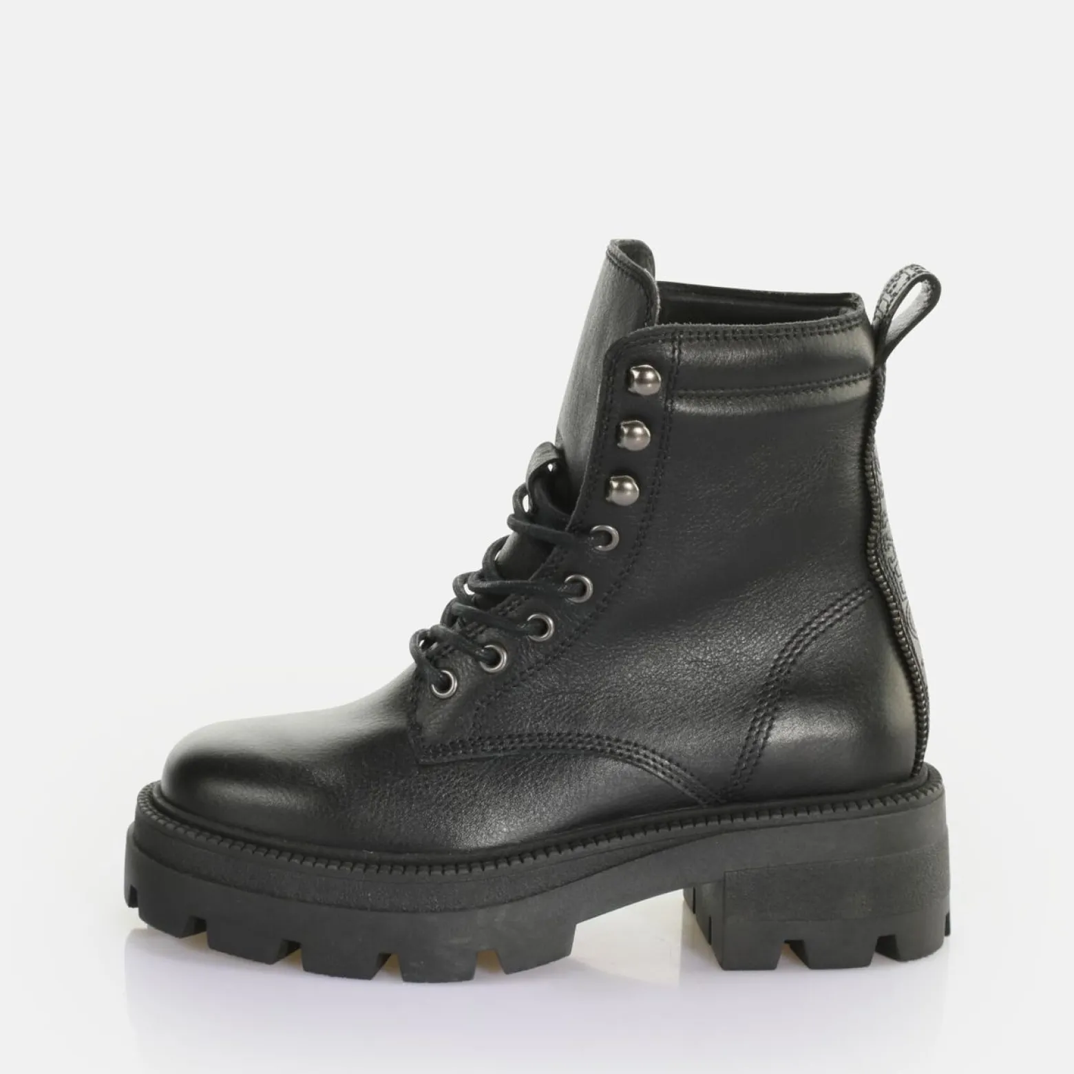 square_laceup_mid_ankle_boot_0.webp Women BUFFALO Ankle Boots^Square Laceup Mid Ankle Boot