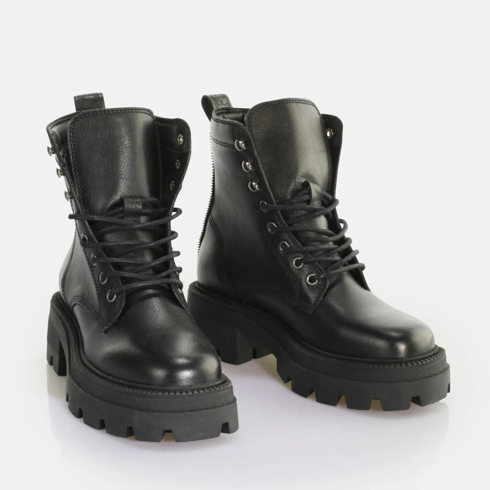 square_laceup_mid_ankle_boot_3.webp Women BUFFALO Ankle Boots^Square Laceup Mid Ankle Boot